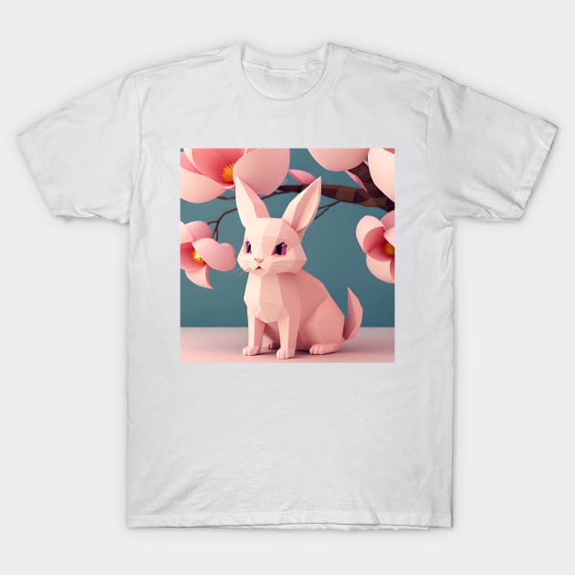 Pink cat T-Shirt by sinemfiit
